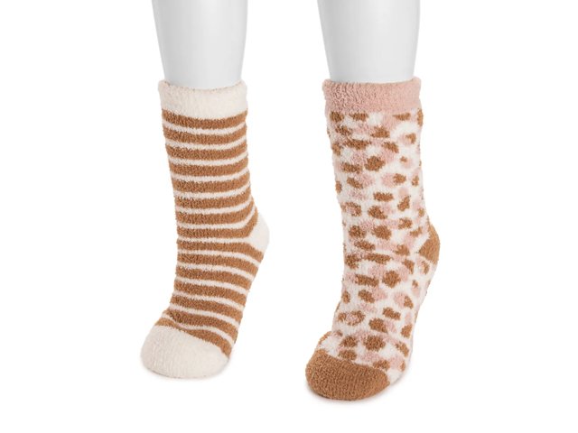 Cozy Lined Women's Slipper Socks - 2 Pack