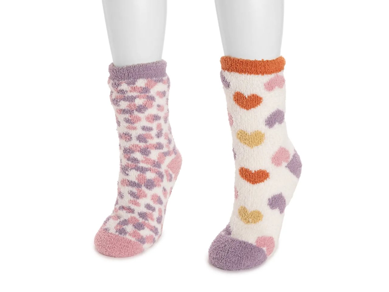 Cozy Lined Women's Slipper Socks - 2 Pack