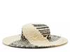 Woven Floppy Hat Natural Beige /Black Abstract view