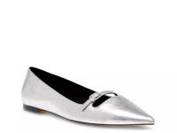 Luvey Mary Jane Flat Silver Metallic view