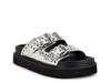 Eleny Platform Sandal Silver Metallic Snake Print Synthetic view