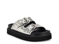 Eleny Platform Sandal Silver Metallic Snake Print Synthetic view