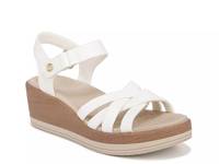 Rhythm Wedge Sandal White Linen view