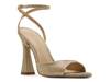 Beki Sandal Gold Metallic Textured Leather view