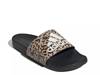 Adilette Comfort Stripes Slide Sandal - Women's Tan/Black Leopard Print view