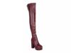 Bubble Platform Boot Burgundy Synthetic view
