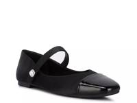 Albi Mary Jane Flat Black Satin view