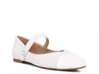 Albi Mary Jane Flat White Tweed view