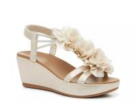 Cayla Wedge Sandal Light Gold Metallic view