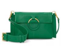 Livee Leather Crossbody Bag Emerald Green view