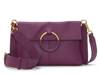 Livee Leather Crossbody Bag Dark Purple view