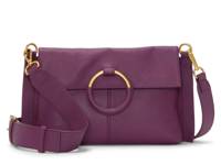 Livee Leather Crossbody Bag Dark Purple view