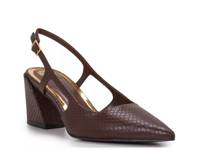 Sindree Pump Chocolate Brown Snake Print view