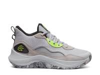 Curry 3Z 24 Basketball Shoe - Men's Grey/Green view