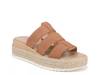 Electric Espadrille Wedge Sandal Dark Brown view