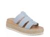 Electric Espadrille Wedge Sandal Blue view