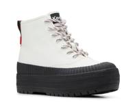 Platform Mid Sneaker - Women's White/Black view