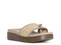 Farrah Wedge Sandal Beige/Grey Raffia view