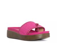 Farrah Wedge Sandal Magenta Raffia view