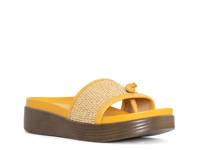 Farrah Wedge Sandal Yellow Raffia view