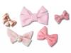 Charming Bow Jibbitz Set - 5 Pack Multicolor Pink view