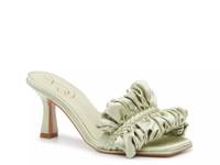 Kady Sandal Pistachio Green Satin view