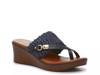 Adalee Wedge Sandal Navy view