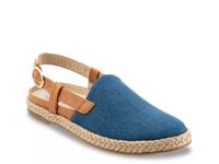 Paisley Espadrille Flat Denim Blue view