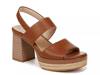 Holly Platform Sandal Dark Brown view