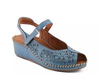 Santonio Wedge Sandal Blue view