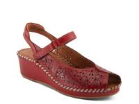 Santonio Wedge Sandal Red view