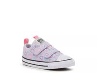 Chuck Taylor All Star Heart Sneaker - Kids' Vapor Violet/Multicolor Heart Print view