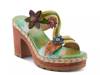 Dreamt Platform Sandal Dark Green view