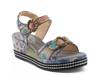 Flavour Wedge Sandal Grey Multicolor view