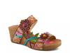 Moai Wedge Sandal Tan Multicolor view