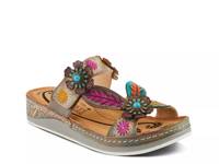 Pillow-Soft Wedge Sandal Stone Grey Multicolor view