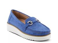 Canton Platform Loafer Blue view