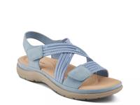 Crossbeam Wedge Sandal Blue view