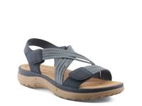 Crossbeam Wedge Sandal Navy view