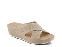 Meshana Wedge Sandal Taupe view
