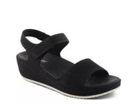 Meshon Wedge Sandal Black view