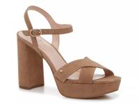 Delia Platform Sandal Tan view