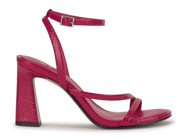 Featuring a women's red heel.