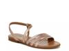 Salma Sandal Rose Gold Metallic Snake Print view