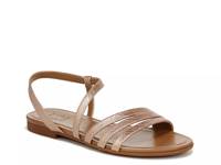 Salma Sandal Rose Gold Metallic Snake Print view