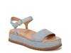 Zane Wedge Sandal Blue view
