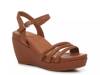 Viki Wedge Sandal Cognac view