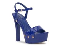 Calenta Platform Sandal Blue view