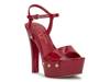 Calenta Platform Sandal Red view