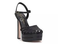 Inaia Platform Sandal Black view